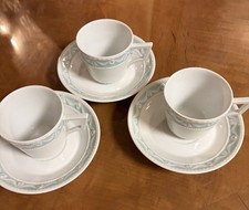 KPM-Berlino - 3 tazzine espresso Kurland molto eleganti + piattini 250. Anniversario.