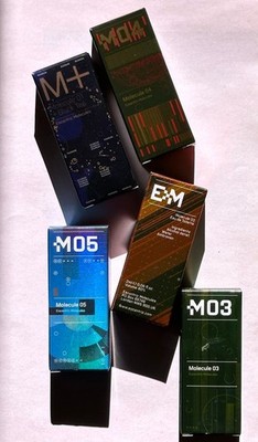 Escentric Molecules Sample Set Molecule 02 03 04 05 M01 + Black Tea