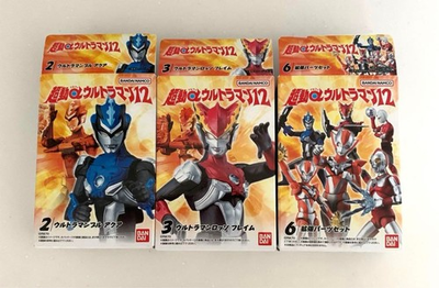 #ad Ultra Act Alpha Ultraman 12 Figures Set Rosso Flame Blu Aqua amp; Parts $36.05