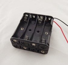 1pc 8x AAA Size LR03 Cell Battery Batteries Holder Box Case 12V With Wire Lead