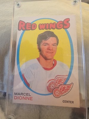 1971-72 O-PEE-CHEE MARCEL DIONNE ROOKIE CARD #133 DETROIT RED WINGS HOF NHL-b