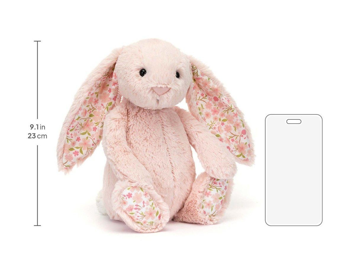 Jellycat Authentic Medium Blossom Blush Bunny Cherry Plush Toy NWT