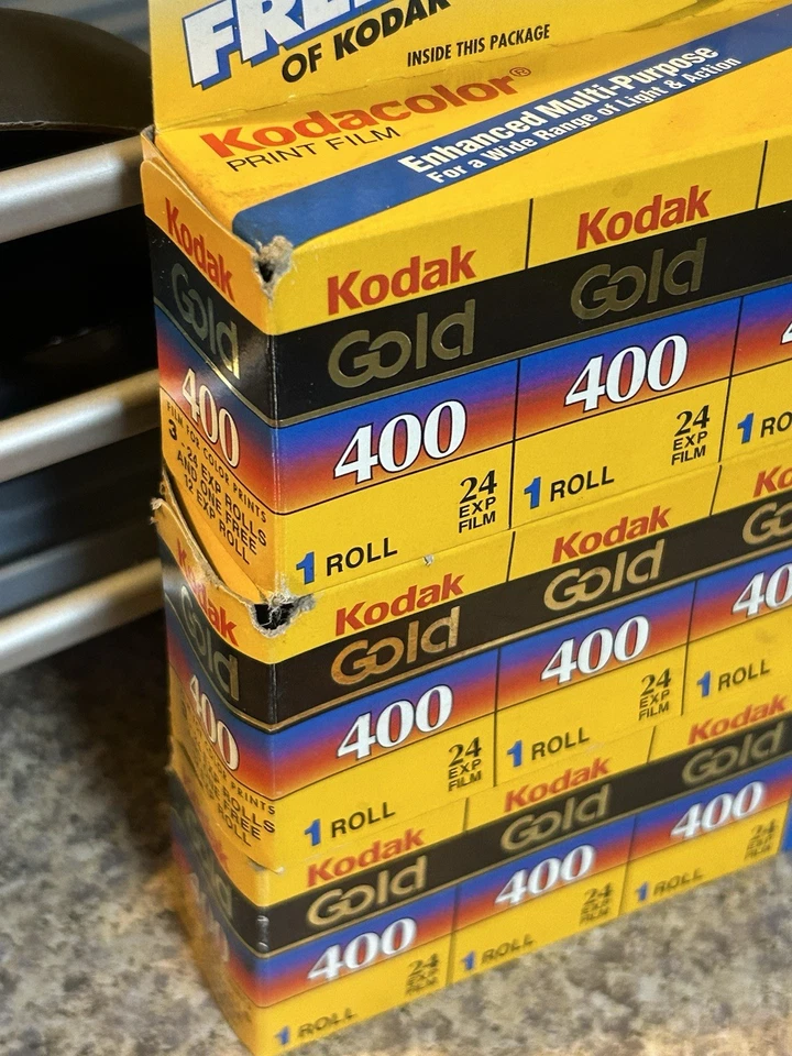 4 Packs 16 Rolls Kodak Gold 400 35mm Expired 1997 Color Print Film New Sealed - Image 3 of 4