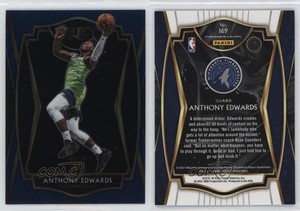 2020-21 Panini Select Premier Level Retail Blue Anthony Edwards #169 Rookie RC
