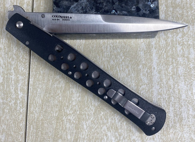 Cold Steel Ti-Lite VI Folding Knife 5.88'' AUS-8A Steel Blade Black Zytel Handle