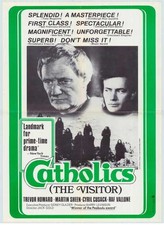 Catholics Movie Poster B 27x40 Martin Sheen Trevor Howard Raf Vallone