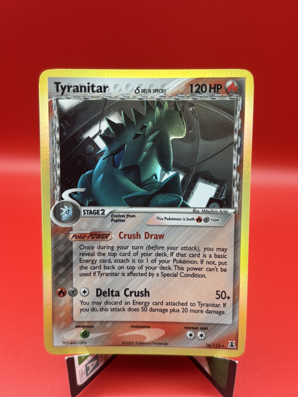 Tyranitar 16/113 Reverse Holo Delta Species NM Eng Pokemon TCG 2005 
