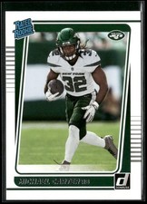 Michael Carter 2021 Donruss #268 RC New York Jets
