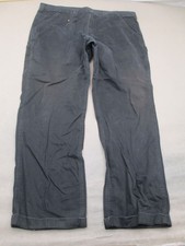 Carhartt Size L Mens Black 100 Cotton Canvas Durable Utility Work Pants 068