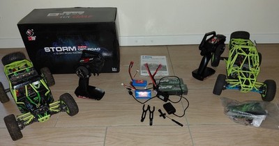 XKS RC Auto Storm Off-Road 4 WD Elektrisch High-Speed 50 km/h + Ersatzteile