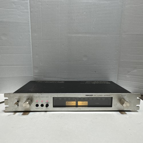 Nikko Gamma I FM Stereo Tuner Vintage Japan Powers On Meters Respond