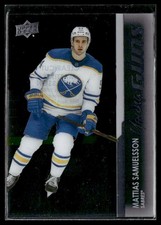 2021-22 Upper Deck Series 1 Young Guns Clear Cut #230 Mattias Samuelsson RC