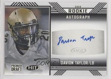 2020 Sage Hit Rookie Auto Davion Taylor #A55 Auto 19kh