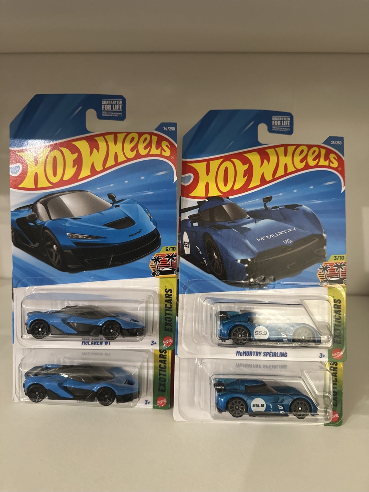 2026 Hot Wheels  2xMcLaren W1  2x McMurtry Spéirling