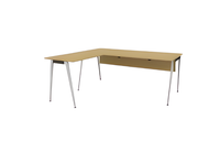 Moderner Eckschreibtisch Beige Luxus-BüRomöBel Holz ArbeitsplatzmöBel