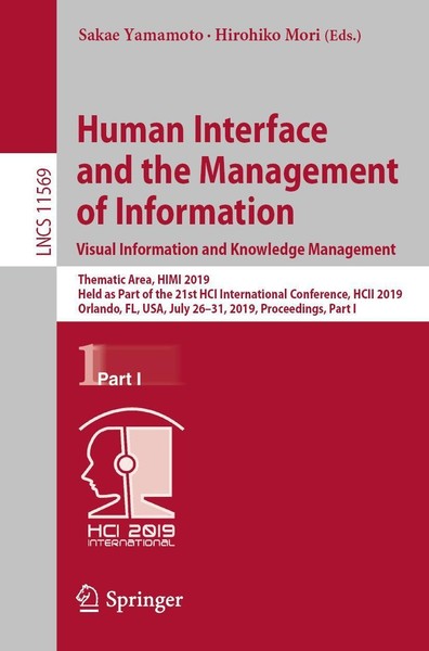 Human Interface And The Management Of Information. Visual Information And Knowle-image