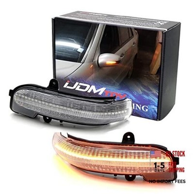 White/Lens Dynamic Sequential Blink/Flow Full LED Side Mirror Turn Clear