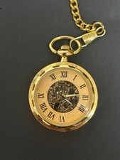 Orologio da tasca automatico Treeweto oro quadrante numeri romani