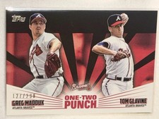 #d/299 2023 Topps Series 1 Color GREG MADDUX TOM GLAVINE ONE TWO PUNCH RARE CARD