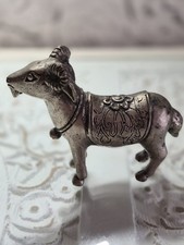 From Bali To Us Brass Bronze Ram Hand-crafted Ornament Goat Figurine