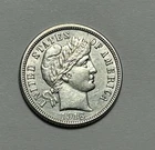 1916 BARBER DIME AU-BU DETAIL