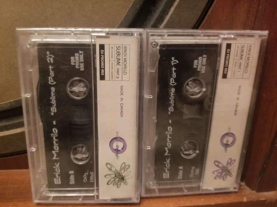 Set of 2 DJ Erick Morillo Sublime Part 1 & 2 E23 House Promo Mix Cassette Tape - Image 2 of 2