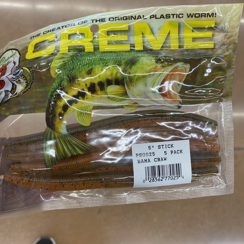 Creme Köder 5" Weichplastik Barsch Stick Bama Craw 5er Pack PS0025 Senko Style