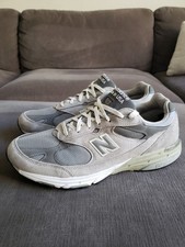 Size 12 - New Balance 993 Sneakers Gray Made In USA - WIDE 4E - MR993GL Men's