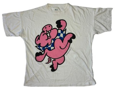 Vtg 80s Calhoun Sportswear St Catherine Ontario Canada Little Piggy Tee Shirt XL