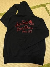 Ben Davis Black Men's L Parka Heavy Cotton Blend Used For 14Y Japan