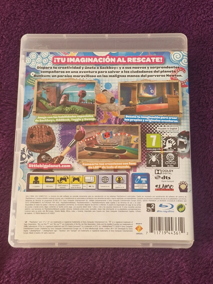 LITTLE BIG PLANET 3 Pal Esp Muy Buen estado PlayStation Ps3