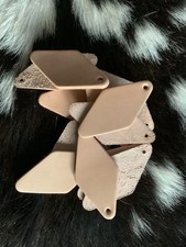 Leather key fob, Hotel Motel Diamond Shape 7/8 Ounce, Packs Of 10 For Crafts