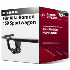 Anhängerkupplung starr für Alfa Romeo 159 Sportwagon 03.2006-jetzt neu