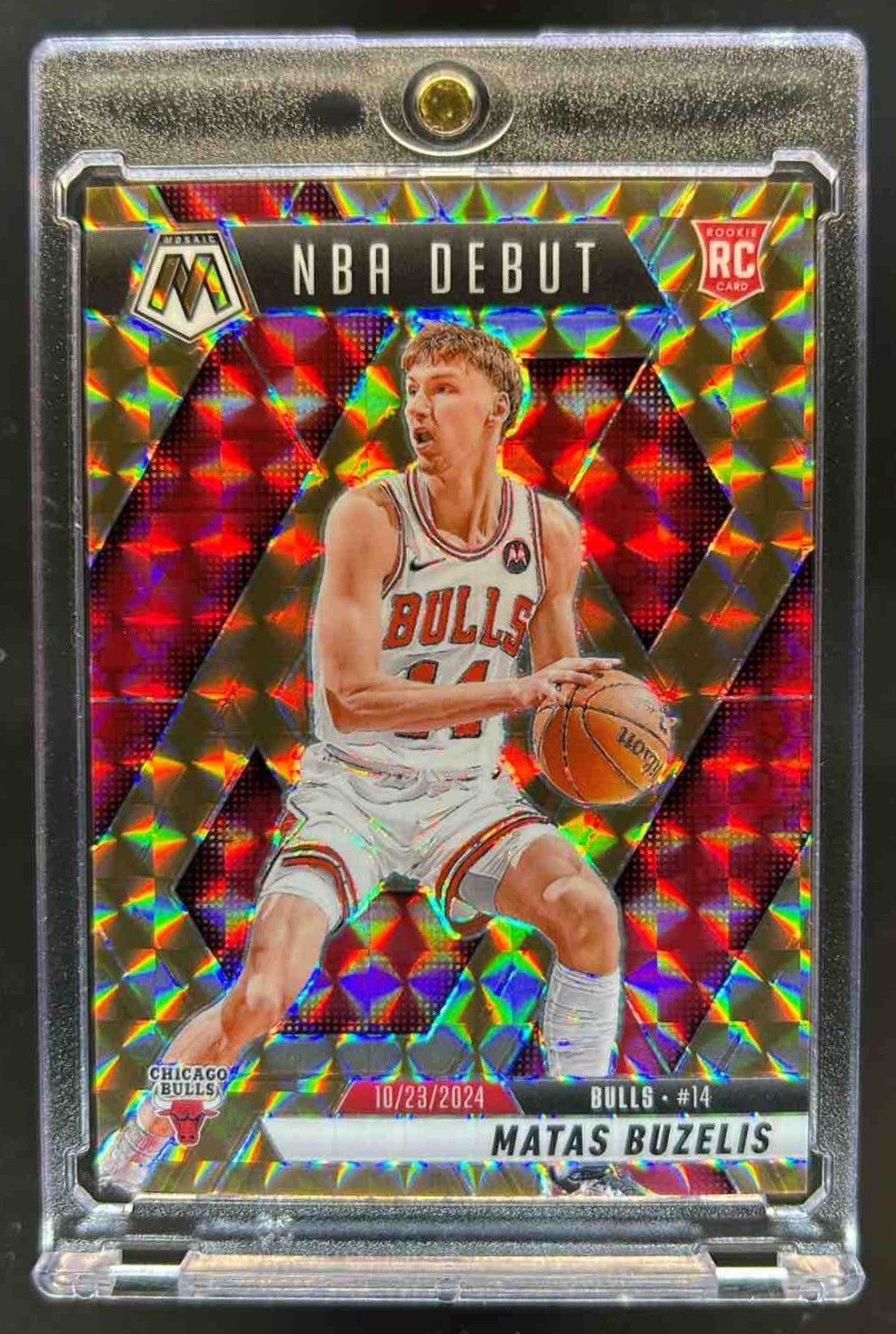 2024-25 Mosaic Matas Buzelis RC Bronze Rookie NBA Debut #68/75 Bulls