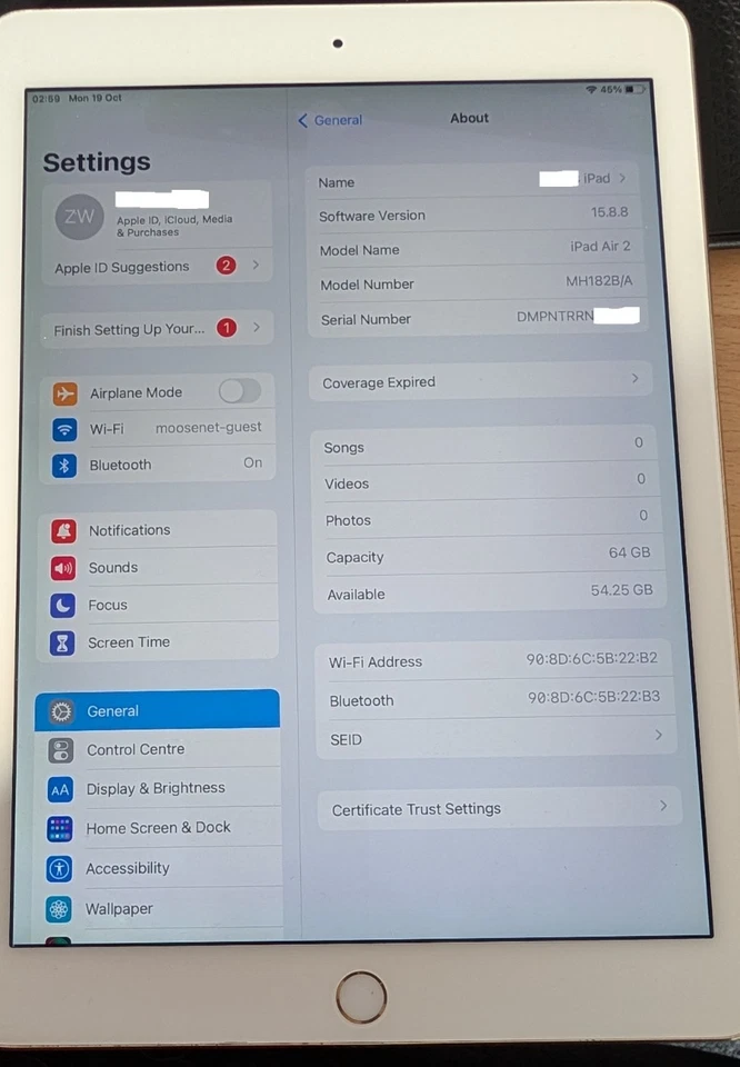 Apple iPad Air 2 · 64GB · Wi-Fi, photo 1 of 5