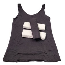 Felina Women's Cotton Modal Reversible Tank Top 4 Pack White Black Large