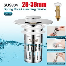 Bathroom Sink Stopper Hair Catcher Bathroom Pop Up Sink Drain Filter Plug US