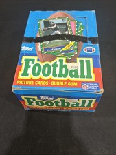 1986 Topps Football Empty Wax Box No Packs Jerry Rice Rookie Year Nice Shape *2