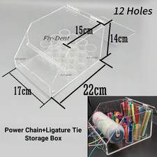 12 Hole Dental Orthodontic Power Chain Ligature Tie Organizer Storage Box Holder