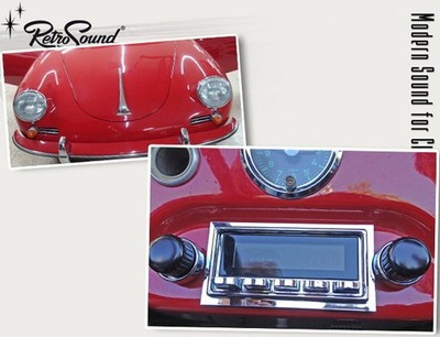 für Porsche 356 1964 RetroSound Oldtimer Auto Radio DAB+ UKW FM Bluetooth AUX-in