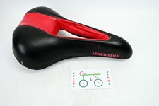 Terry Liberator Ti-Race Bicycle Comfort Saddle Black and Gray Leather Cutaway 