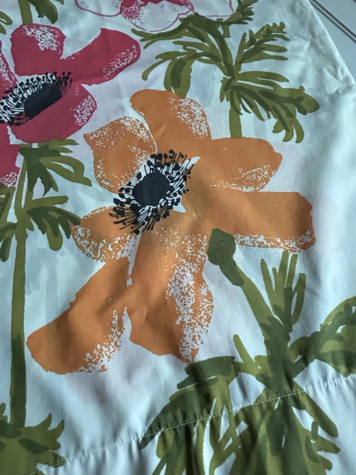 Fundas de Almohada Vintage VERA Neumann Anémona Floral Rosa Naranja Talla KING Foto 4 de 4