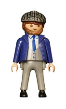 Playmobil Figur Zug Bahnhof Schaffner Vorsteher Lokführer Mütze