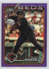 2024 Topps Chrome Logofractor Edition Purple Refractor 96/250 Noelvi Marte 0fz3