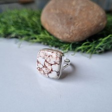 Wild Horse Jasper Gemstone Ring 925 Sterling Silver Handmade Ring Gift her BT226