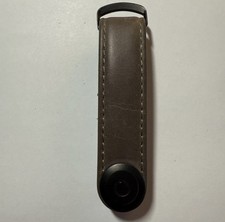 Orbitkey Premium Leather Slim KeyOrganizer -Chestnut Brown With Brown Stitching