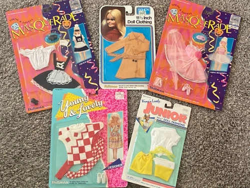 Young 'n Lovely Shillman Fashion lot Barbie 1982, 1986, 1989, 1990 Clone vintage