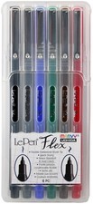 Uchida Le Pen Flex Set 6/Pkg-Primary Colors - 4800-6A