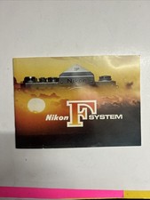 Nikon F System 35mm SLR Camera Vtg Brochure Booklet 45 pages Japan RARE