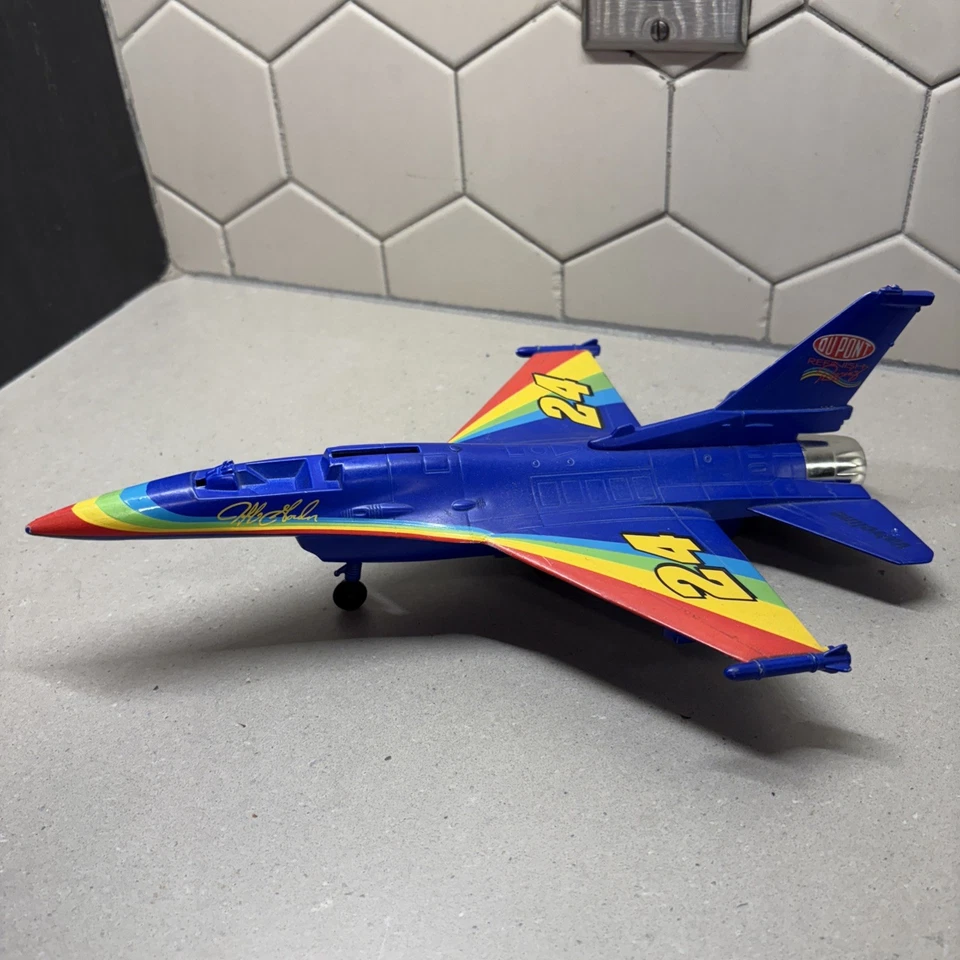 Frosted Mini-Wheats F-16 Falcon Fighter Jet Vintage Jeff Gordon Rainbow - Image 3 of 4